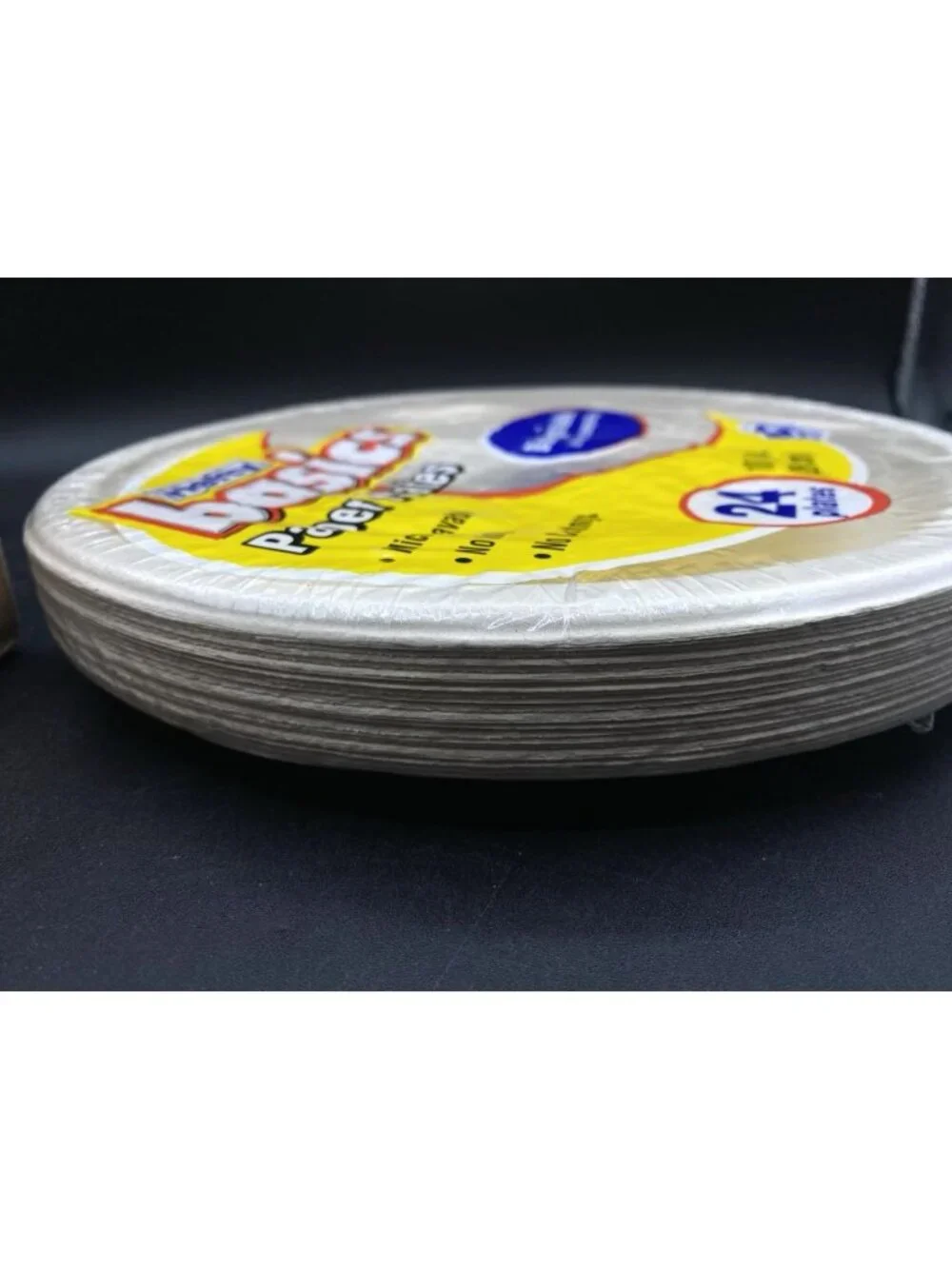701-4192 Hefty Basics Plates Pack Of 24 No Inks Biodegradable Natural Color 2009